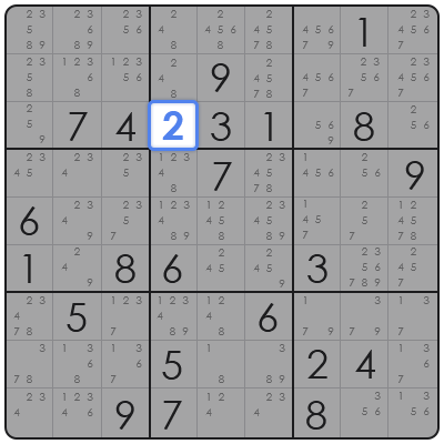 hidden singles sudoku